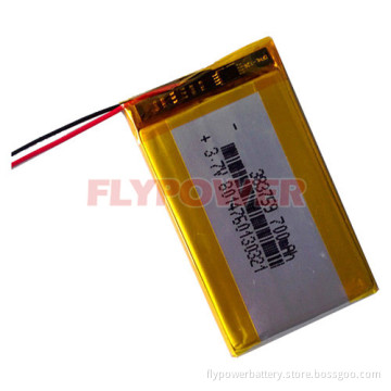3.7V 700mAh Lithium Polymer Battery Pack (1S1P of FLP-383759)